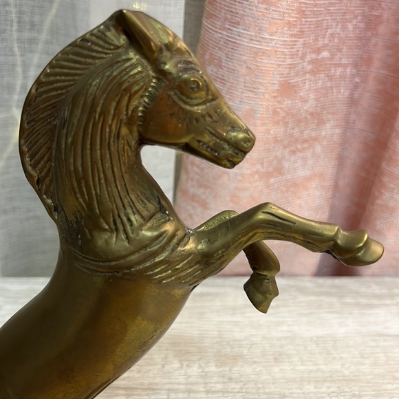 Brass Rearing Horse - Picture 7 of 8